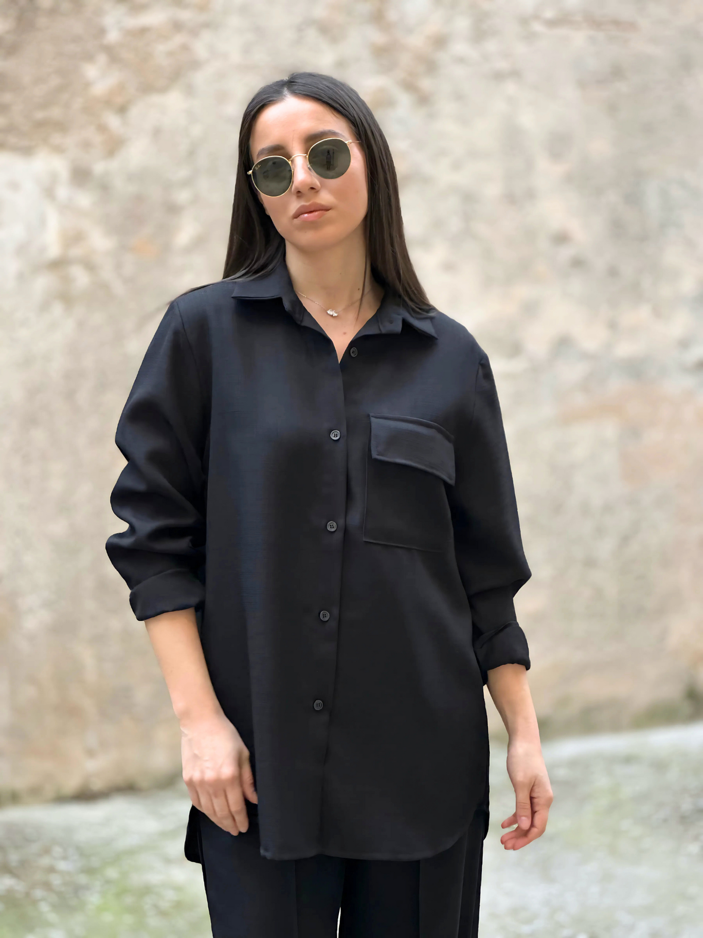 Μαύρο Oversized Σετ - Black Oversized Set