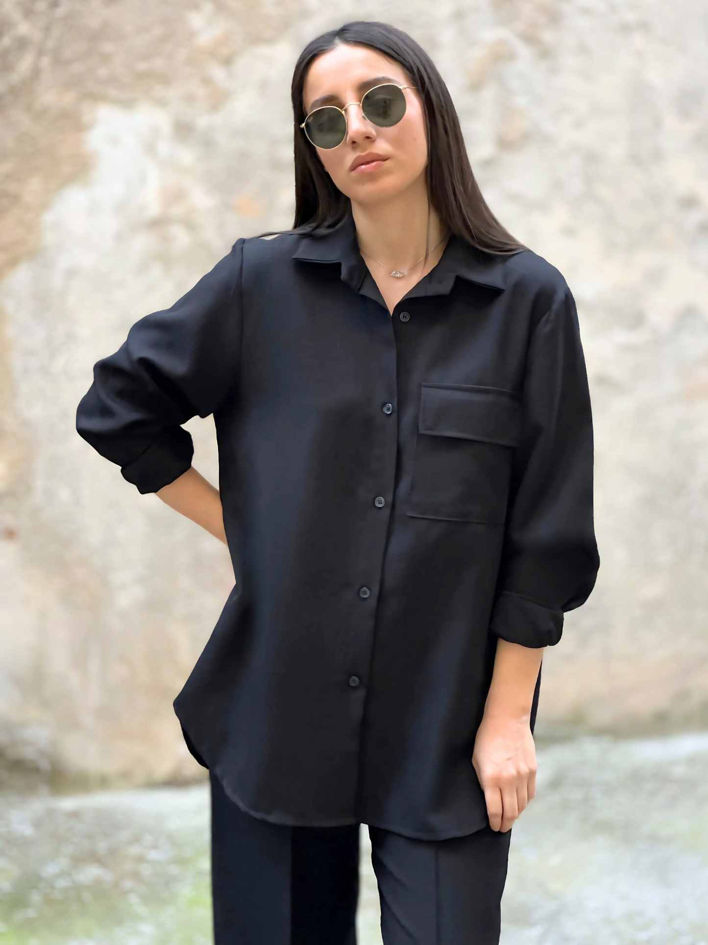 Μαύρο Oversized Σετ - Black Oversized Set