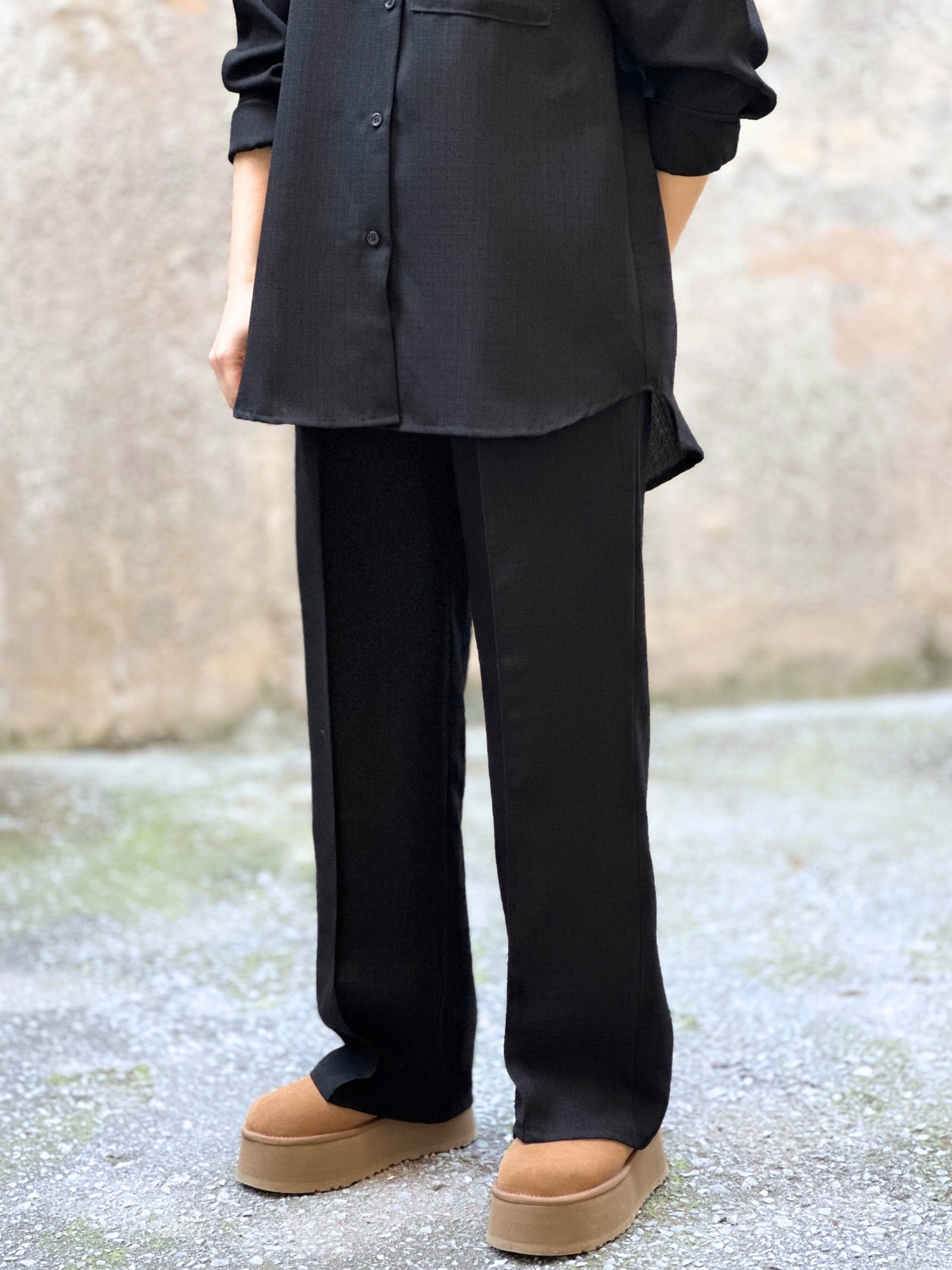 Μαύρο Oversized Σετ - Black Oversized Set
