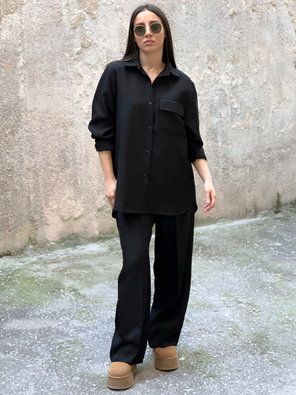 Μαύρο Oversized Σετ - Black Oversized Set